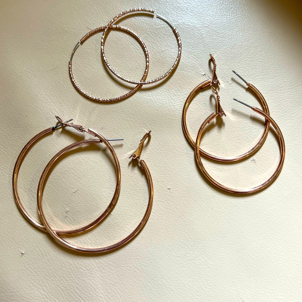 Hoop earring trio